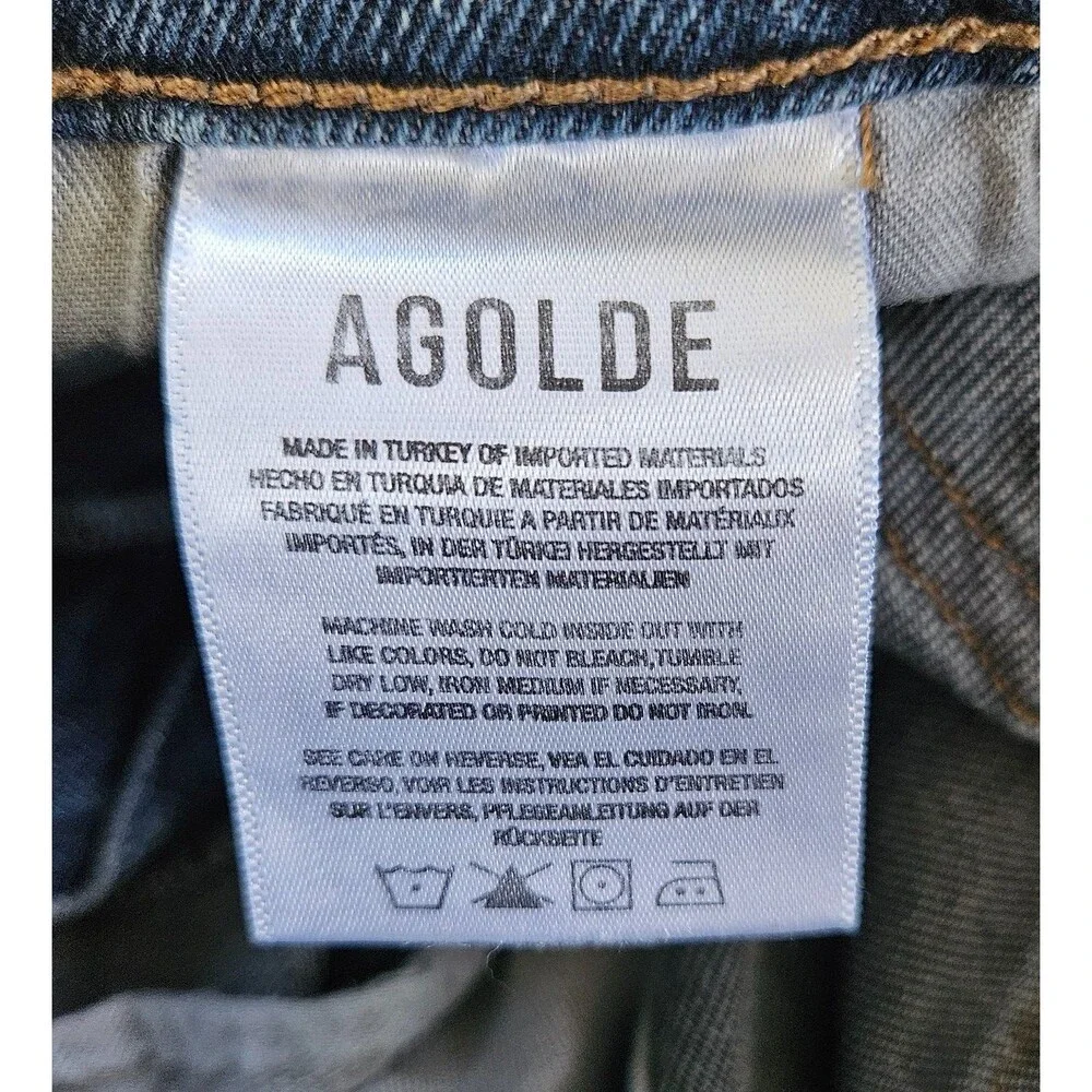 AGOLDE Vintage High Rise Bootcut Jeans 25 Prophecy Medium Wash High Rise Stretch